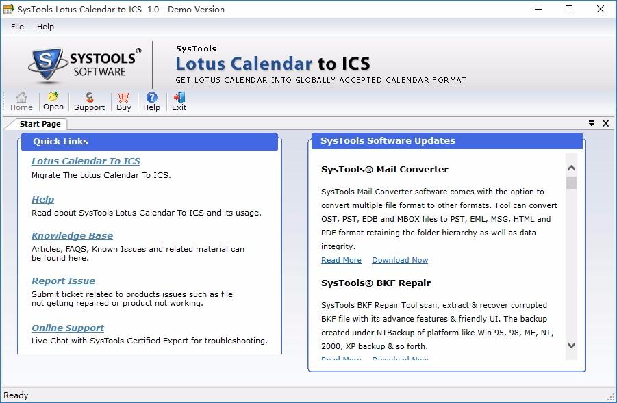 SysTools Lotus Notes Calendar To ICS,NSF转ICS工具