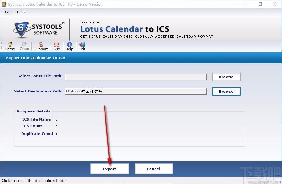 SysTools Lotus Notes Calendar To ICS,NSF转ICS工具