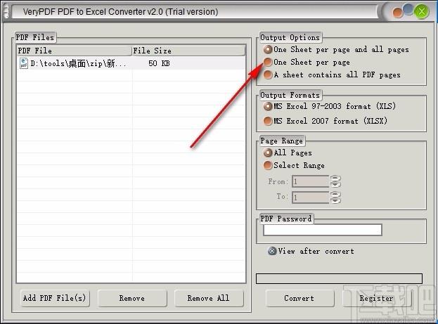 VeryPDF PDF to Excel Converter下载,PDF转Excel转换器