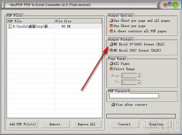 VeryPDF PDF to Excel Converter下载,PDF转Excel转换器