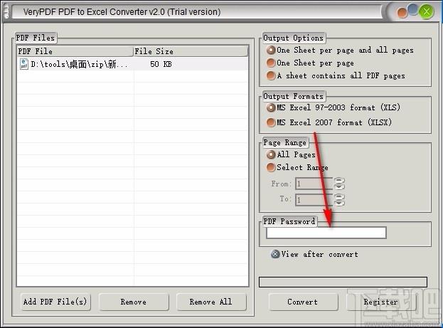 VeryPDF PDF to Excel Converter下载,PDF转Excel转换器