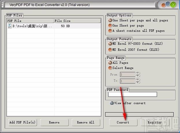 VeryPDF PDF to Excel Converter下载,PDF转Excel转换器