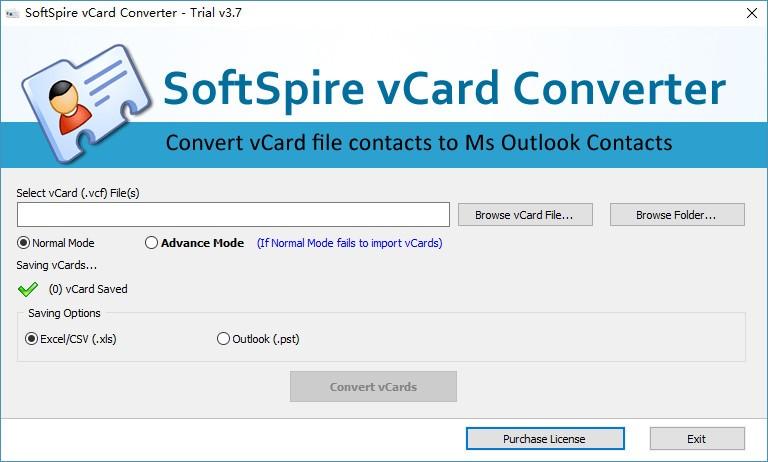 SoftSpire vCard Converter下载,vCard格式转换器,vCard格式转换