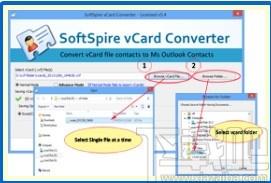 SoftSpire vCard Converter下载,vCard格式转换器,vCard格式转换